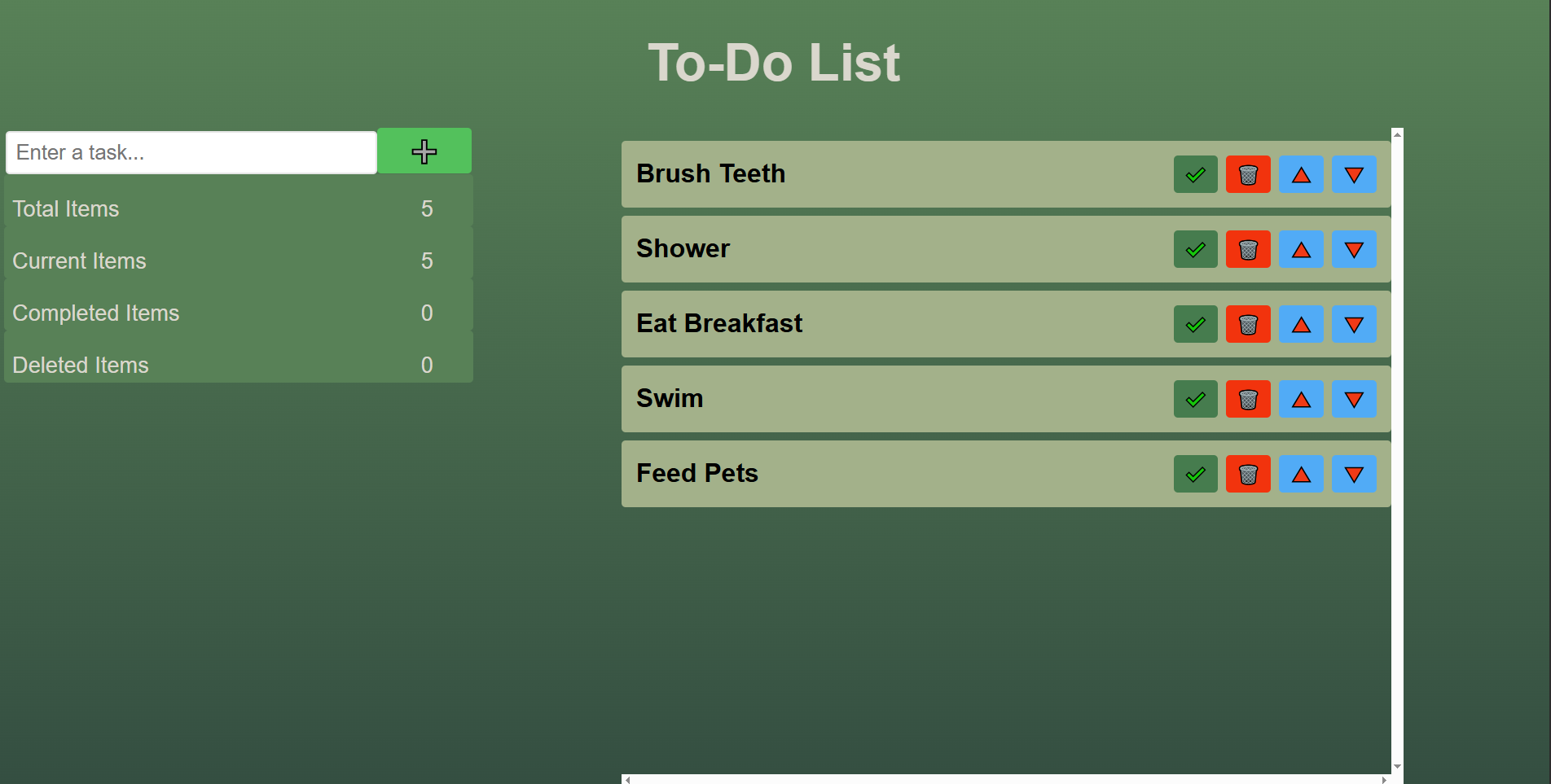 Productivity App Screenshot